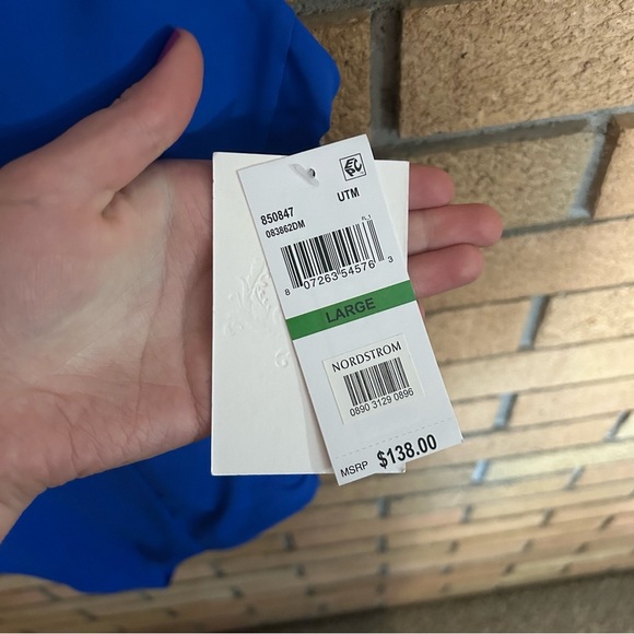 NWT BECCA Women's Color Code V-Wire One-Piece Swimsuit Ultra Marine Blue Large - Picture 5 of 7